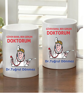 Kişiye Özel Ben Doktorum Kupa Bardak