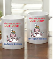 Kişiye Özel Ben Doktorum Kupa Bardak