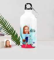 BK Gift Kişiye Özel Bayan Avukat Karikatürlü Metal Suluk 500 Ml 3