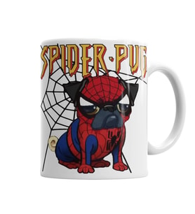Spider Cat Pug Kupa Bardak Porselen