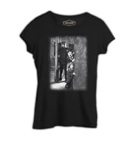 Charlie Chaplin Siyah Kadın Tshirt