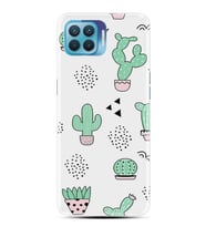 Kılıfland Oppo Reno 4 Lite Kılıf Silikon Resimli Kapak Cactus Pattern Stok 901
