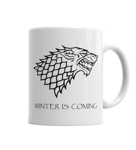 Casa Stark Goot Winter is Coming Kupa Bardak Porselen