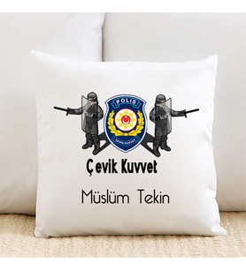 Çevik Kuvvet Polisine Özel İsimli Yastık