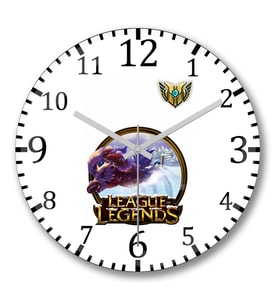 League Of Legends Gnar Lol Duvar Saati Bombeli Gercek Cam