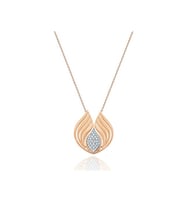 Diamond Line-Gülaylar Altın 14 Ayar Trend Kolye