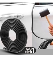 Siyah Oto Kapı Fitili Çizilme Çarpma Önleyici Araç Kapı Koruyucu Fitil