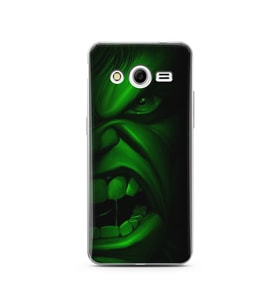 Hulk Tasarım Süper Şeffaf Silikon Telefon Kılıfı Samsung Core 2