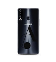 Samsung A20s Harf Tasarımlı Telefon Kılıfı A-Harfi 