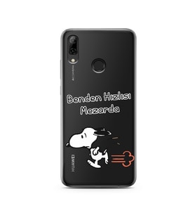 Snoopy Tasarımlı Süper Şeffaf Silikon Telefon Kılıfı Huawei PSmart 2019