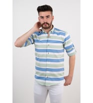 Bican Çizgili Gömlek (Yeşil)
