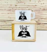 Ahşap Kutunda Best Dad Kupa Bardak
