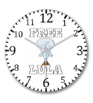 Free Lula Duvar Saati Bombeli Gercek Cam