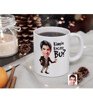 BK Gift Kişiye Özel Erkek Kimin Kocası Bu Karikatürlü Beyaz Kupa Bardak-2