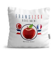 BK Gift Kişiye Özel Fransızca Öğretmeni Dekoratif Yastık  3