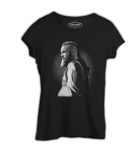 Vikings - Ragnar Siyah Bayan Tshirt