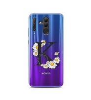 Papatya Harf Tasarım Süper Şeffaf Silikon Telefon Kılıfı Huawei Honor 20 Lite K-