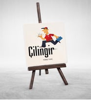 BK Gift Kişiye Özel Mesleki Çilingir Şovaleli Doğal Taş