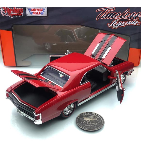 Motormax Chevy Chevelle Ss 396 1967 1/18 Ölçek Metal Model Araba