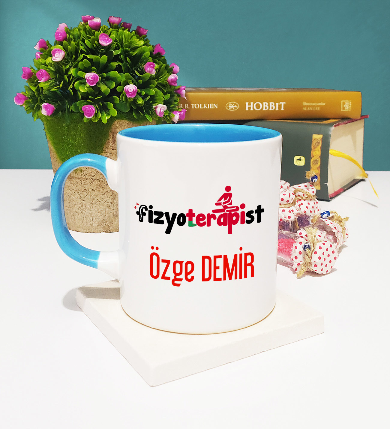 Fizyoterapist Kupa Bardak Mavi