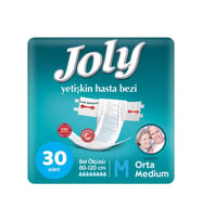 Joly Yetişkin Hasta Bezi Bel Bantlı Medium Orta (30 Adet)