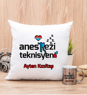 Anestezi Teknisyeni Yastık ve Silver Kupa Bardak
