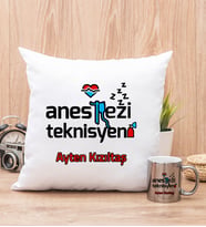 Anestezi Teknisyeni Yastık ve Silver Kupa Bardak