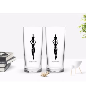 BK Gift Kişiye Özel Renkli Baskılı İsimli Tasarımlı İkili Rakı Bardağı Seti-118 (Beyaz)
