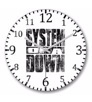 Sistem of a Down  Duvar Saati Bombeli Gercek Cam