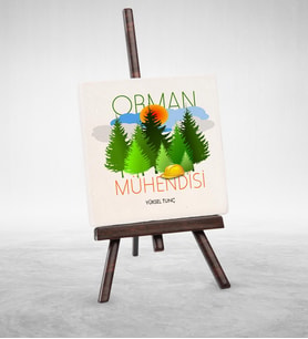 BK Gift Kişiye Özel Mesleki Orman Mühendisi Şovaleli Doğal Taş