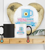 BK Gift Kişiye Özel Yeni İş Tebrik Sihirli Set 4 Altın Yaldız