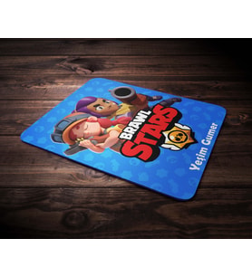 Kişiye Özel Brawl Stars Tasarımlı Jessie and Shelly Temalı Mouse Pad