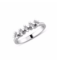 0.42ct Pırlanta Beştaş Yüzük-14k (Beyaz)