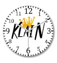 Klain King Duvar Saati Bombeli Gercek Cam