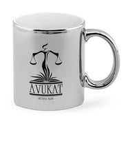 BK Gift Kişiye Özel Mesleki Avukat Krom Kupa Bardak  9