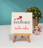 Mesajlı Psikiyatrist Tasarımlı Kişiye Özel Psikiyatrist Dekoratif Taş Baskı 