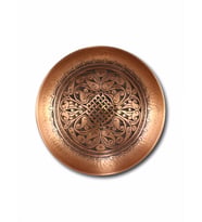 Özel İşlemeli Bakır Hamam Tası 20 cm