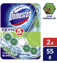 Domestos 5'Li Güç Çam Ferahlığı Tuvalet Bloğu Duopack, 2 Adet