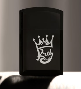 BK Gift Kişiye Özel Kral Siyah Metal Çakmak  1