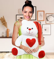 Uyku Arkadaşı 80cm Kırmızı Yastıklı Peluş Ayıcık