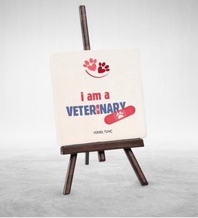 BK Gift Kişiye Özel Mesleki Veteriner Hekim Şovaleli Doğal Taş  1