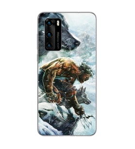 Wolwerine Tasarım Süper Şeffaf Silikon Telefon Kılıfı Huawei P40 Pro