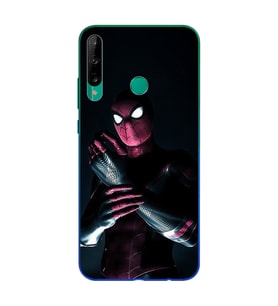 Örümcek Adam Tasarım Süper Şeffaf Silikon Telefon Kılıfı Huawei P40 Lite E
