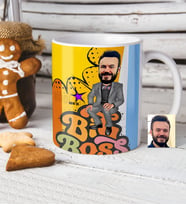 BK Gift Kişiye Özel Bay Big Boss Karikatür Beyaz Kupa Bardak  4