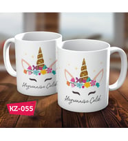Kişiye Özel İsimli Unicorn Hediye Kupa Bardak