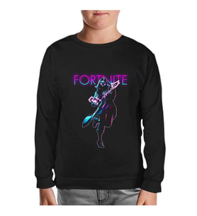 Fortnite - Deriva Siyah Çocuk Sweatshirt