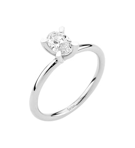 Sirius G Renk 0,50 Karat Oval Kesim Pırlanta Tektaş Yüzük 0741R0006