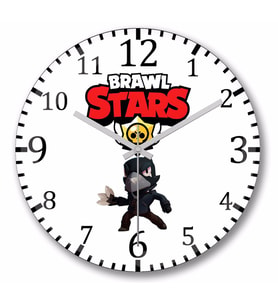 Brawl Stars Crow Duvar Saati Bombeli Gercek Cam