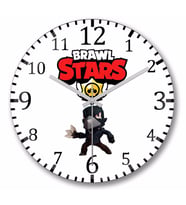 Brawl Stars Crow Duvar Saati Bombeli Gercek Cam