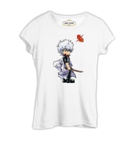 Gintama Gintoki  Beyaz Kadın Tshirt